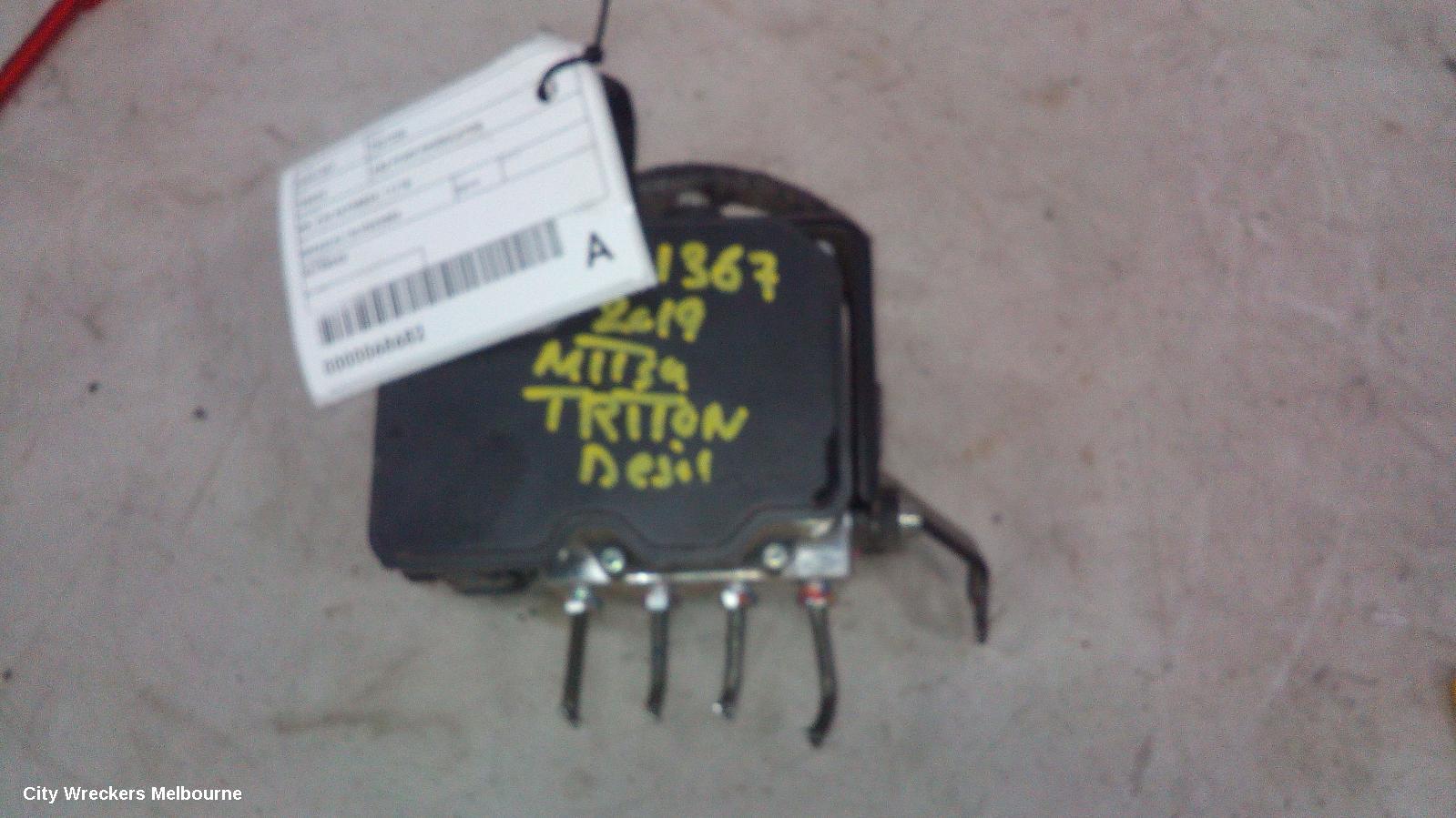MITSUBISHI TRITON ABS PUMP/MODULATOR, MR, P/N 4670B505, 11/2018 ONWARDS