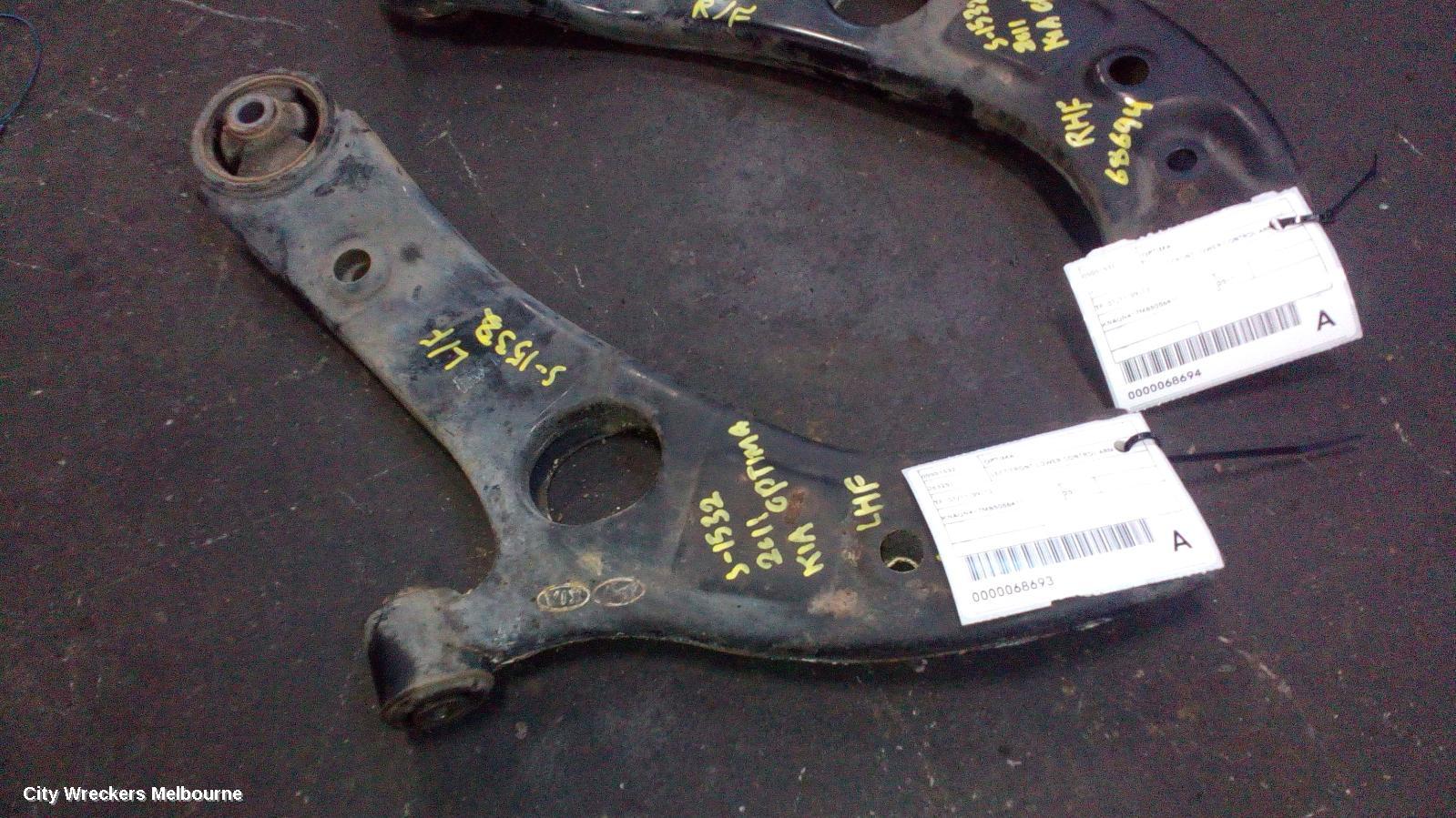 KIA OPTIMA LEFT FRONT LOWER CONTROL ARM, TF, 01/2011 - 09/2013