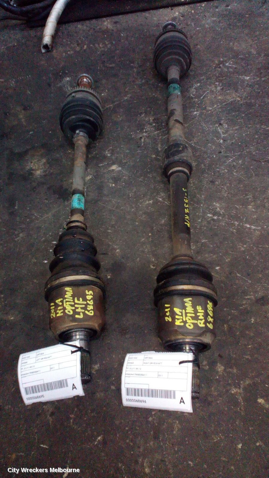 KIA OPTIMA RIGHT DRIVESHAFT, TF, 01/2011 - 09/2013