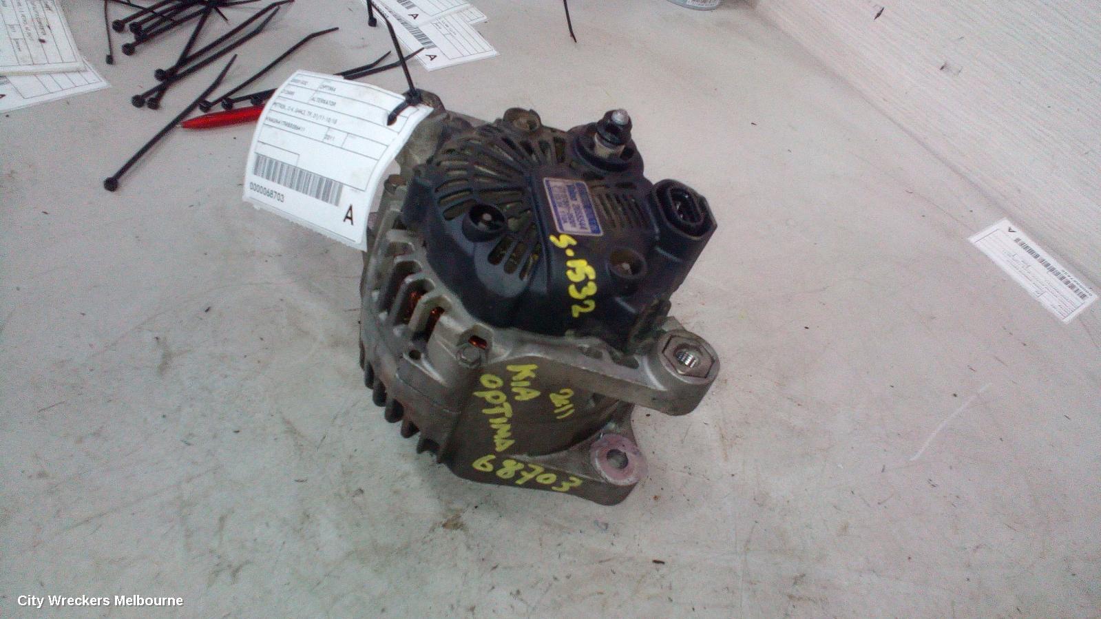 KIA OPTIMA ALTERNATOR, PETROL, 2.4, G4KJ, TF, 01/2011 - 10/2015