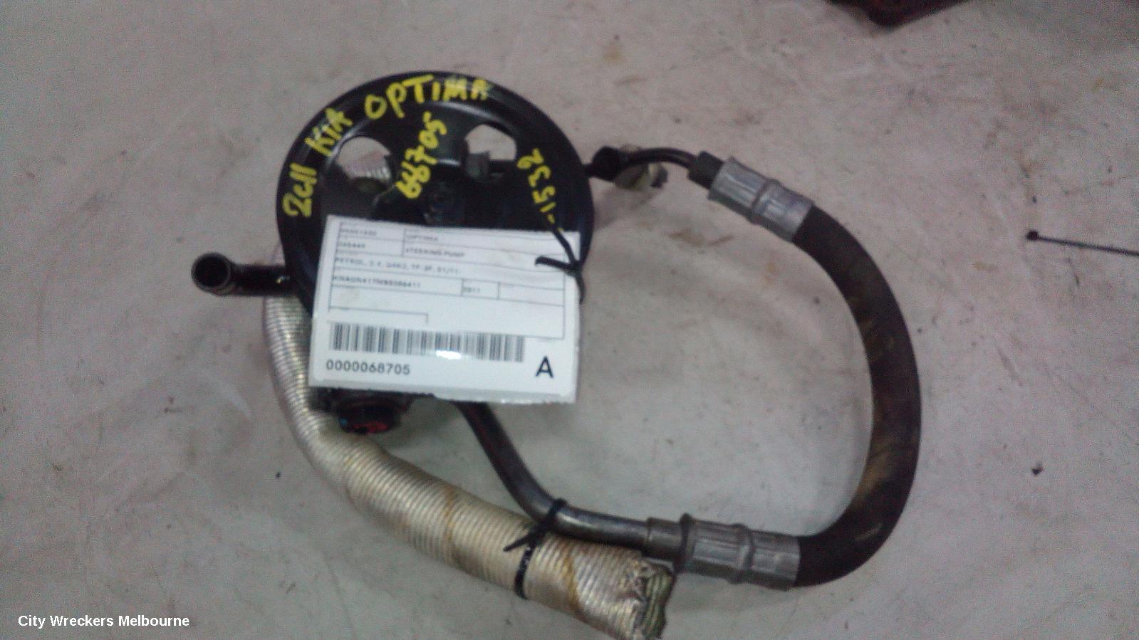 KIA OPTIMA STEERING PUMP, PETROL, 2.4, G4KJ, TF-JF, 01/2011 ONWARDS