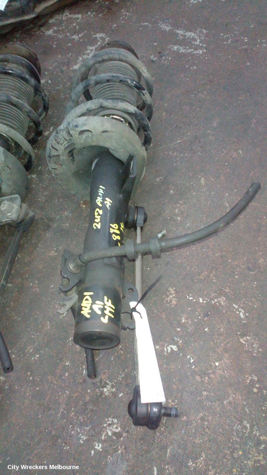 AUDI A1 LEFT FRONT STRUT, 8X, 1.4, PETROL, STANDARD TYPE, 12/2010 - 04/2015