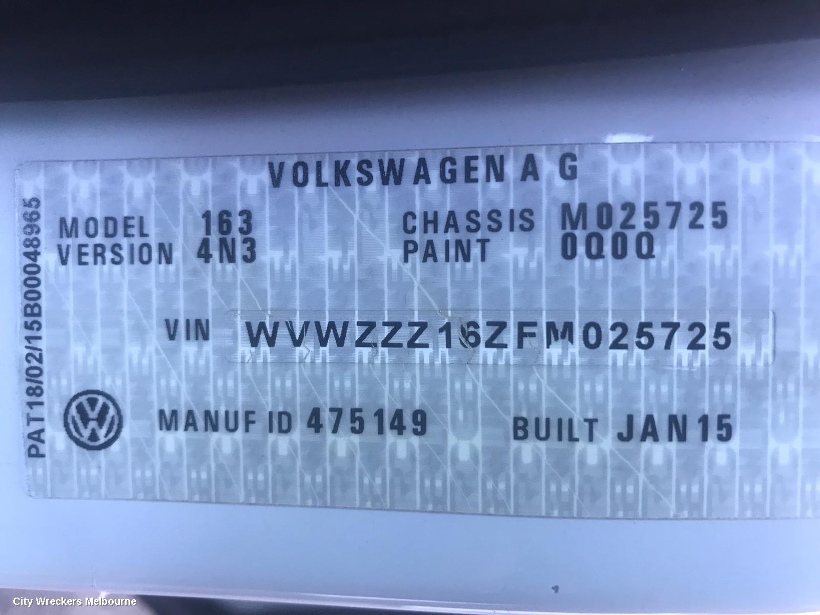VOLKSWAGEN JETTA LEFT DRIVESHAFT, PETROL, 2.0, 1B, 02/2011 - 12/2017