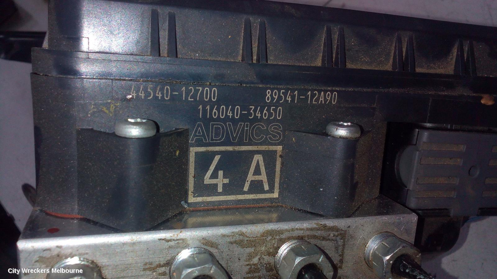 TOYOTA COROLLA ABS PUMP/MODULATOR, ZRE182R, HATCH, NON HYBRID, 03/2015 - 06/2018