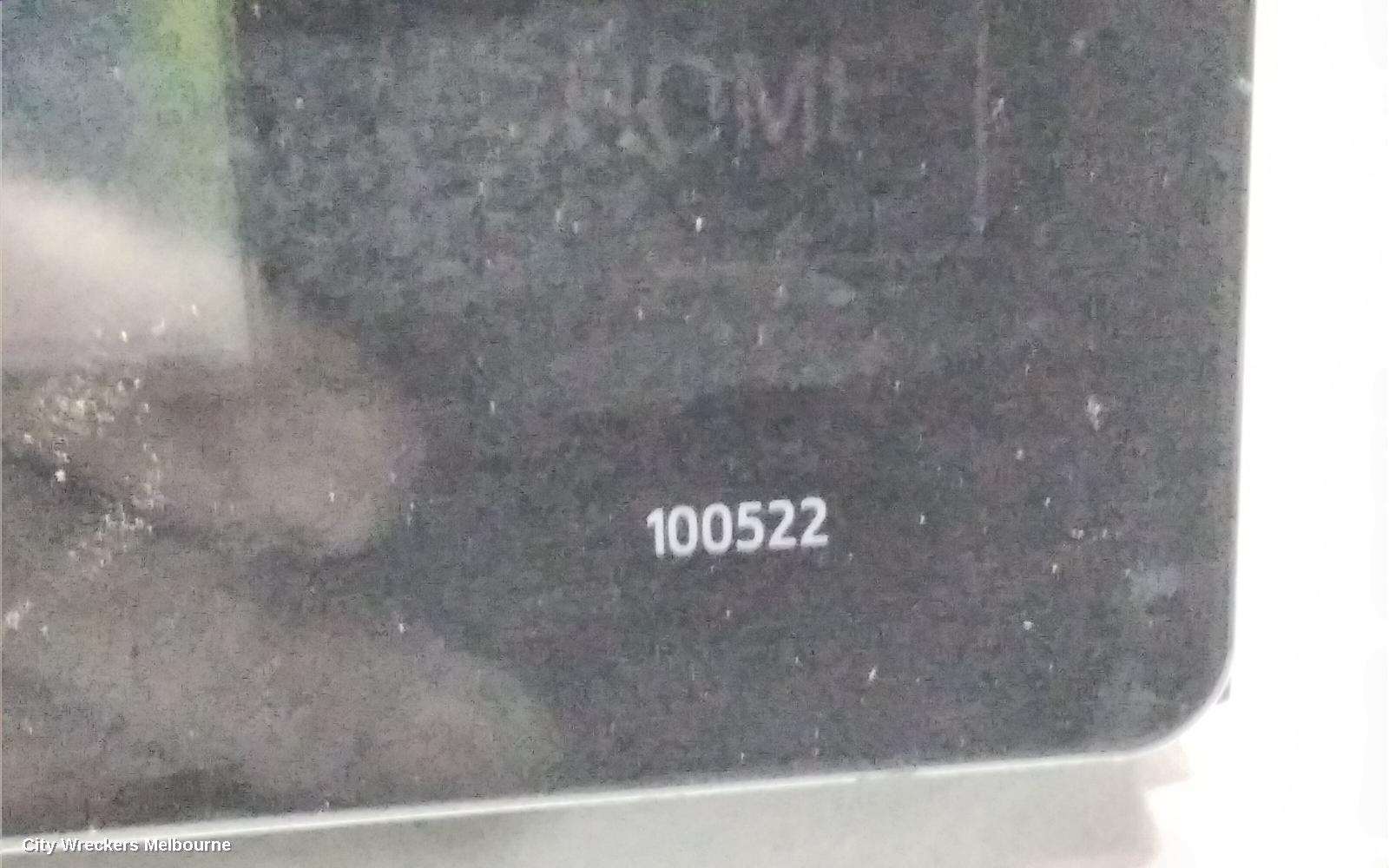 TOYOTA COROLLA RADIO/CD/DVD/SAT/TV, 7IN TOUCHSCREEN (P/N ON FACE 100522), ZRE182R, HATCH, 03/2015 - 06/2018