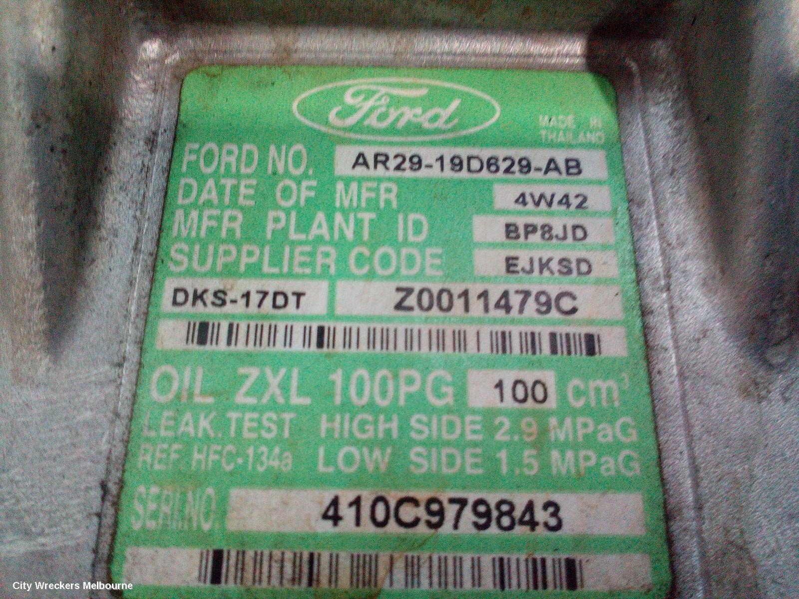 FORD TERRITORY A/C COMPRESSOR, SZ MKI-MKII, 4.0, PETROL, 05/2011 - 12/2016