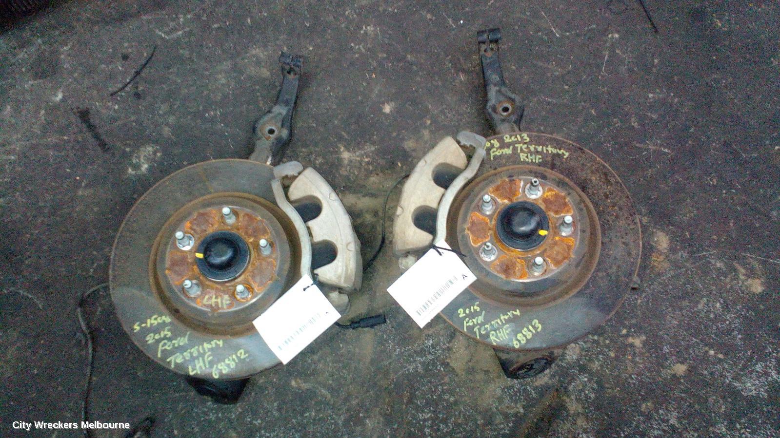 FORD TERRITORY LEFT FRONT HUB ASSEMBLY, SZ MKI-MKII, RWD, 04/2011 - 12/2016