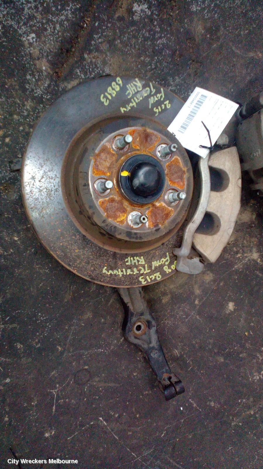 FORD TERRITORY RIGHT FRONT HUB ASSEMBLY, SZ MKI-MKII, RWD, 04/2011 - 12/2016