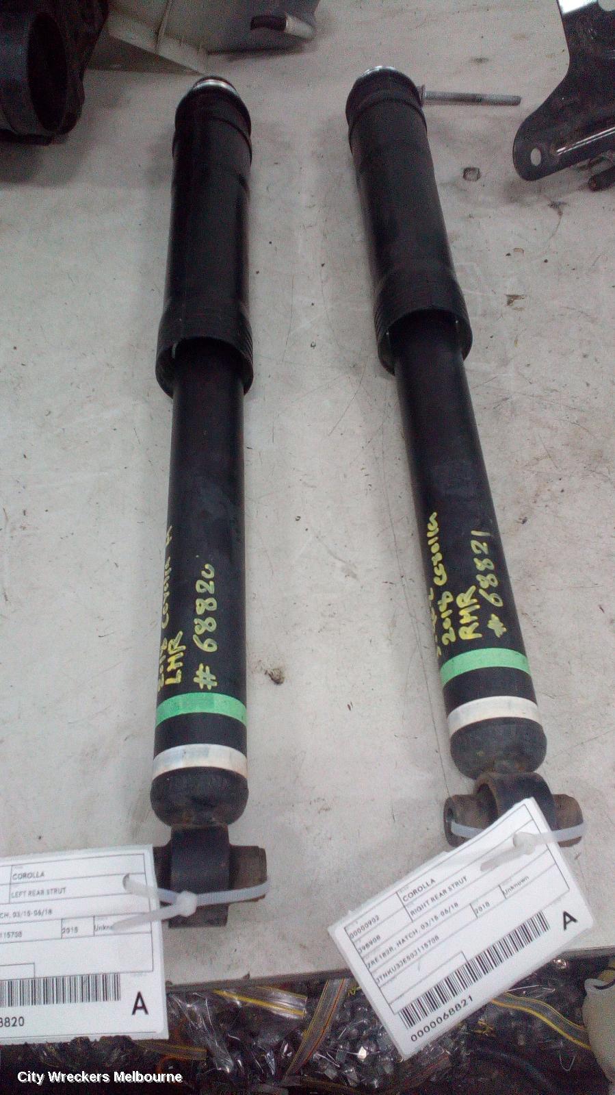 TOYOTA COROLLA RIGHT REAR STRUT, ZRE182R, HATCH, 03/2015 - 06/2018