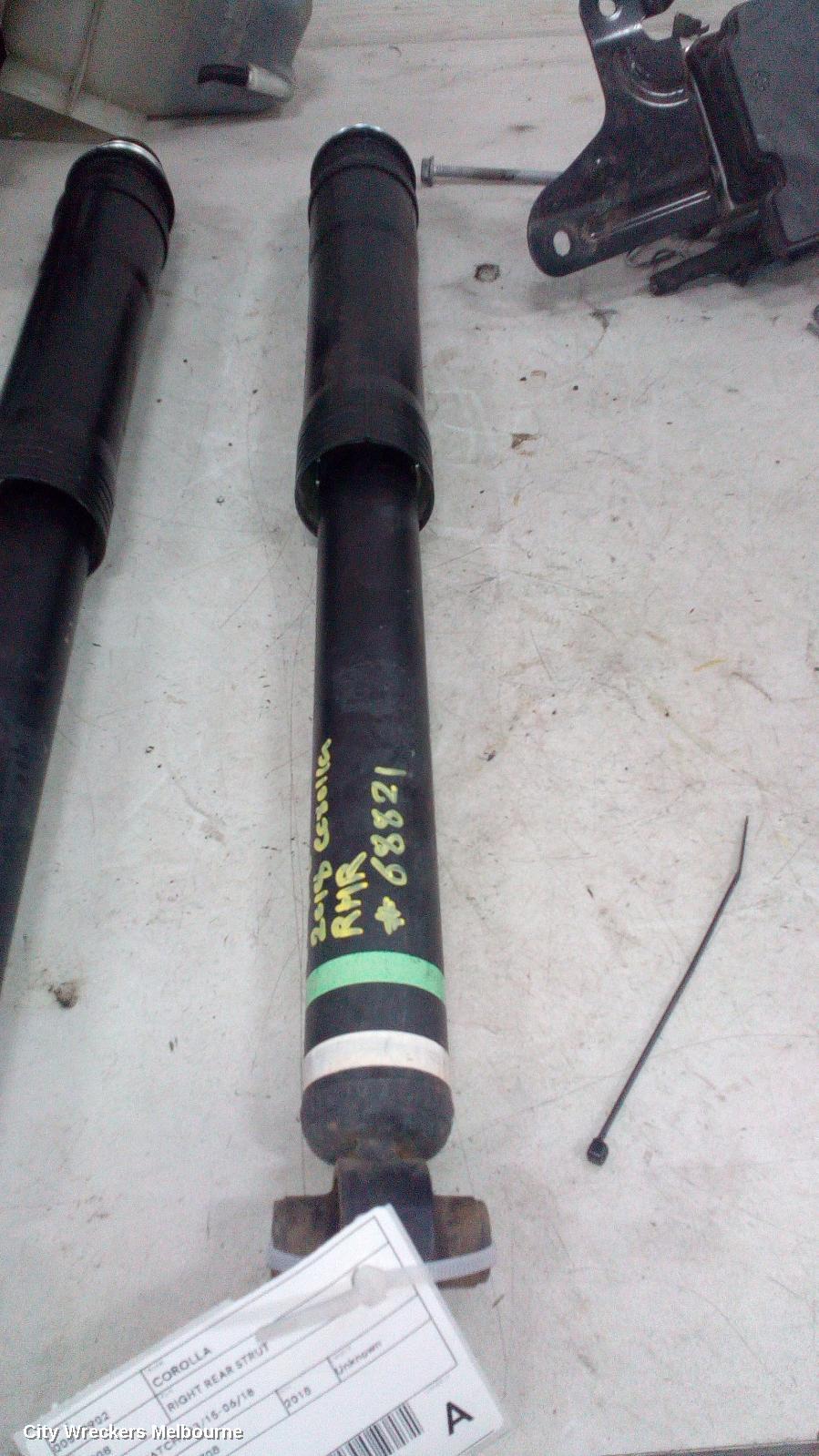 TOYOTA COROLLA RIGHT REAR STRUT, ZRE182R, HATCH, 03/2015 - 06/2018