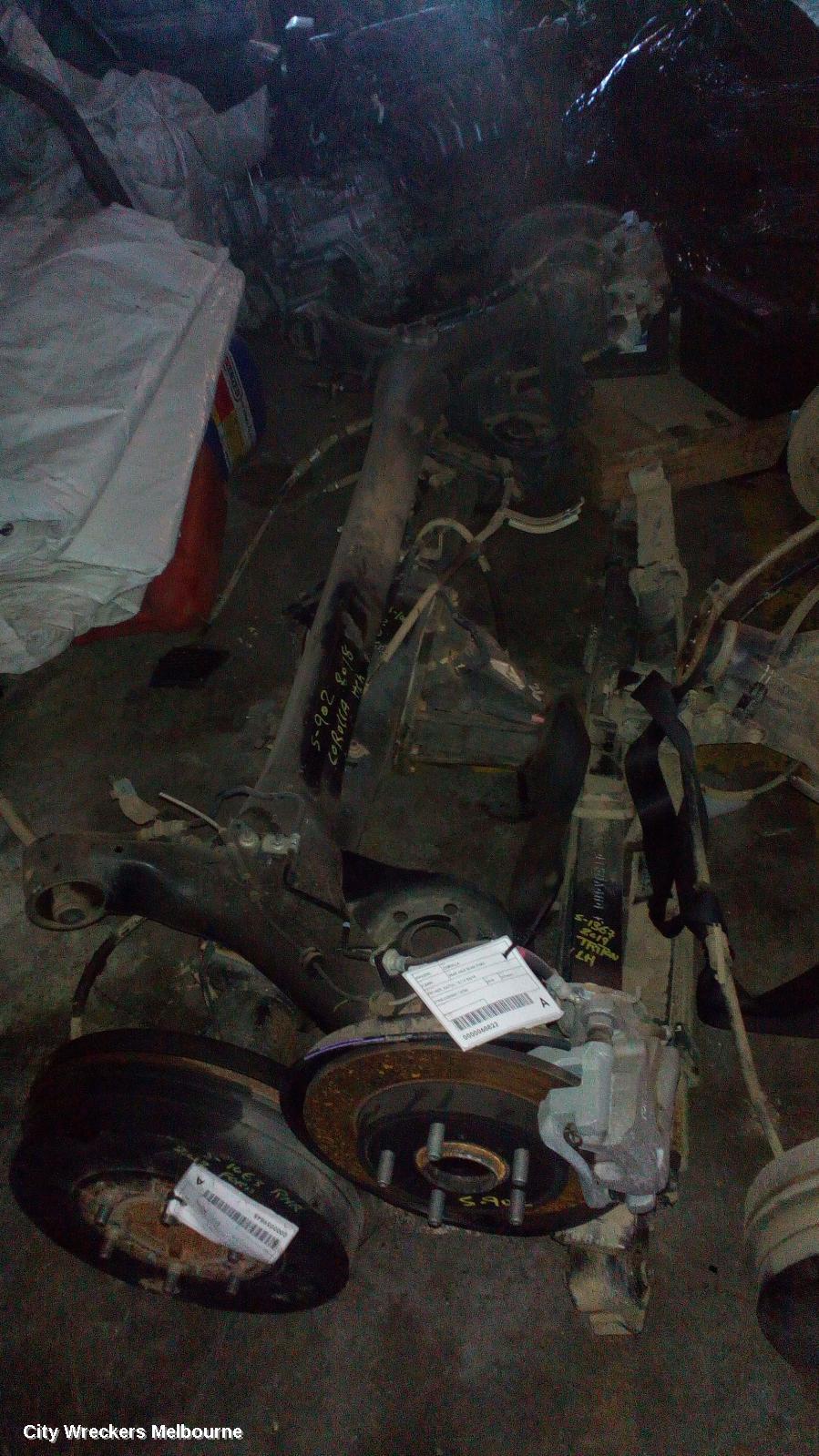 TOYOTA COROLLA REAR AXLE BEAM (FWD), ZRE182R, HATCH, 10/2012 - 06/2018