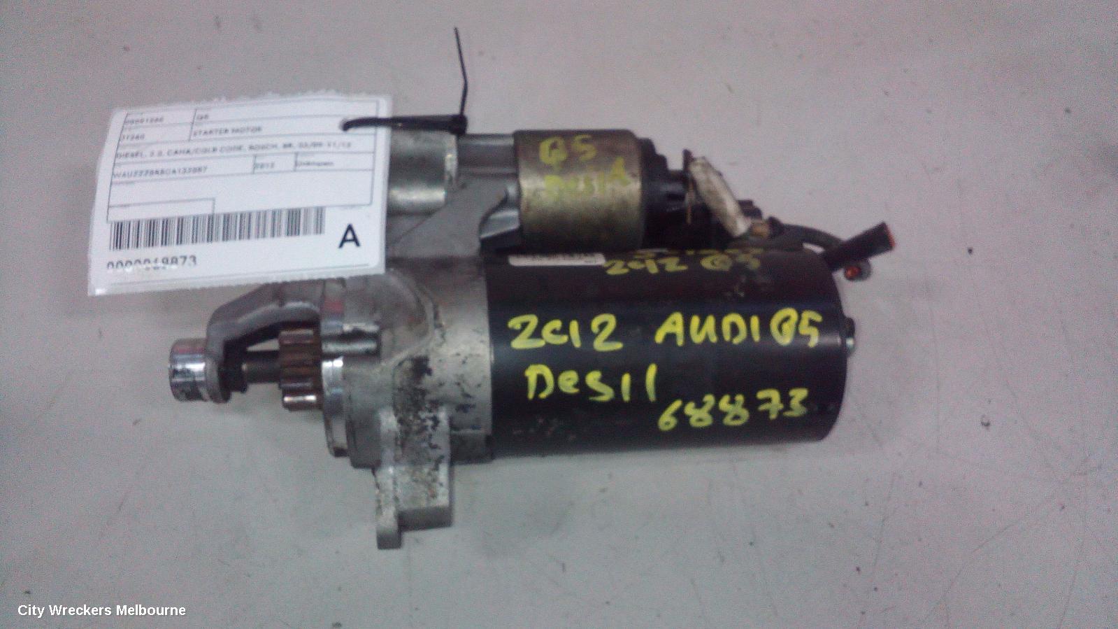 AUDI Q5 STARTER, DIESEL, 2.0, CAHA/CGLB CODE, BOSCH, 8R, 03/2009 - 11/2012
