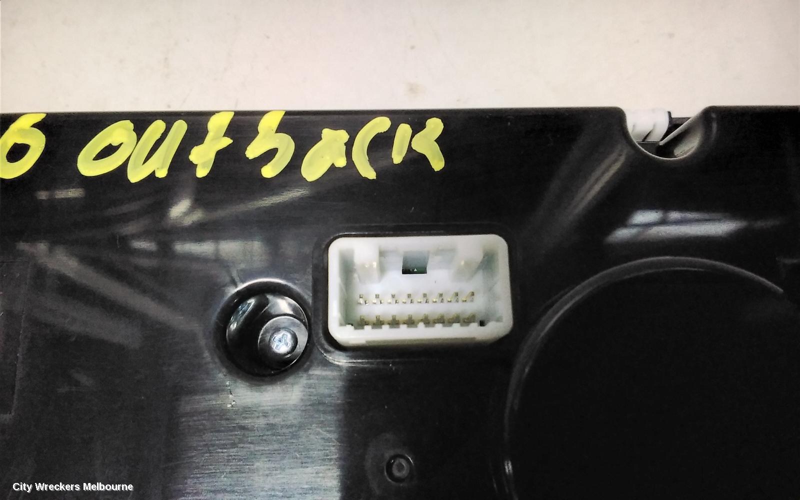 SUBARU OUTBACK HEATER/AC CONTROLS, 6TH GEN, CLIMATE CONTROL TYPE, NON HEATED SEATS, 08/2014 - 12/2020