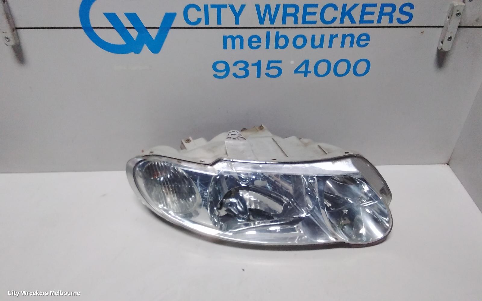 HOLDEN COMMODORE RIGHT HEADLAMP, VX, EXECUTIVE/ACCLAIM/S PACK, CHROME INSERT TYPE, 10/2000 - 09/2002