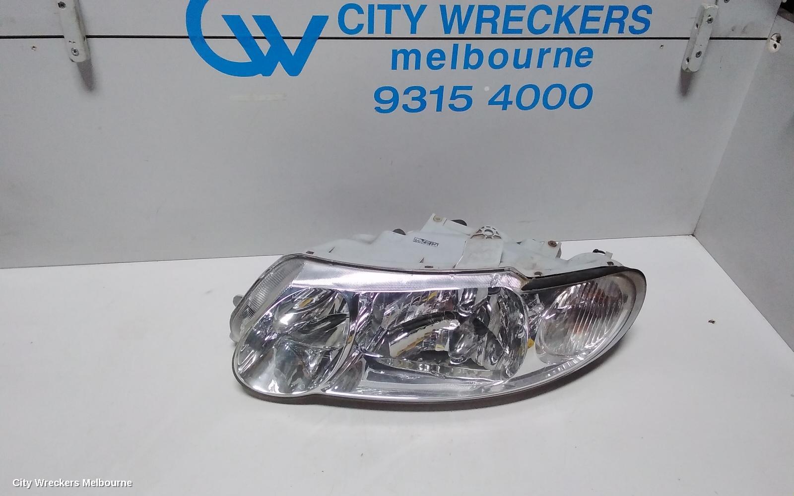 HOLDEN COMMODORE LEFT HEADLAMP, VX, EXECUTIVE/ACCLAIM/S PACK, CHROME INSERT TYPE, 10/2000 - 09/2002