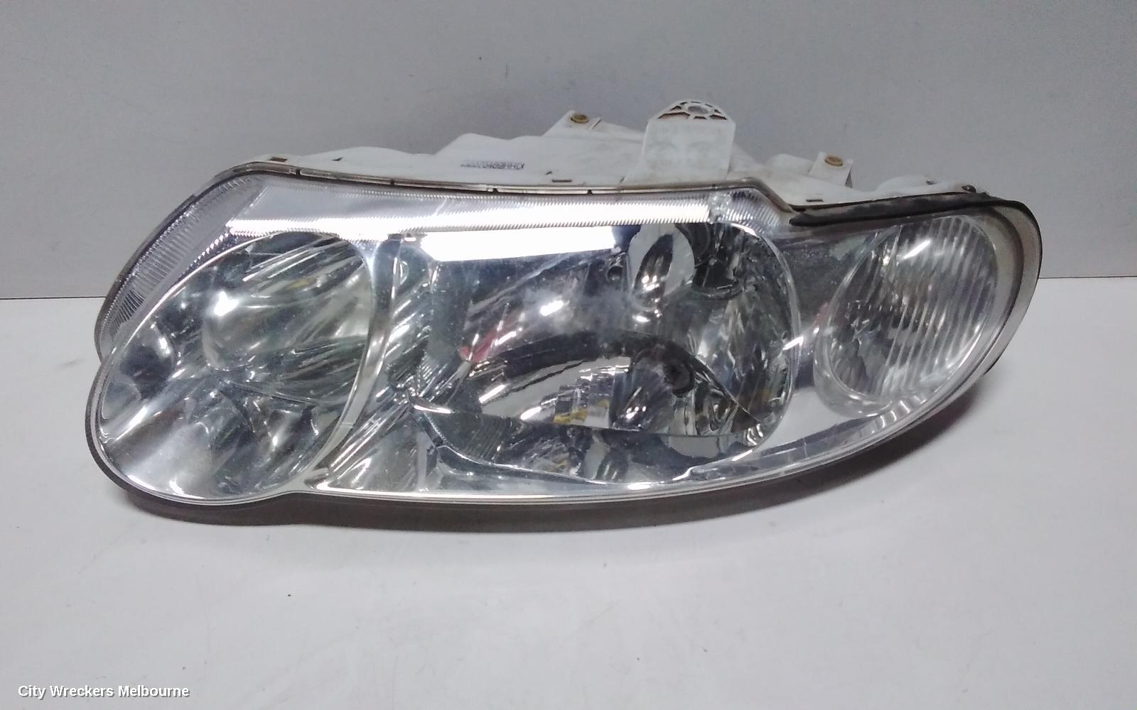 HOLDEN COMMODORE LEFT HEADLAMP, VX, EXECUTIVE/ACCLAIM/S PACK, CHROME INSERT TYPE, 10/2000 - 09/2002