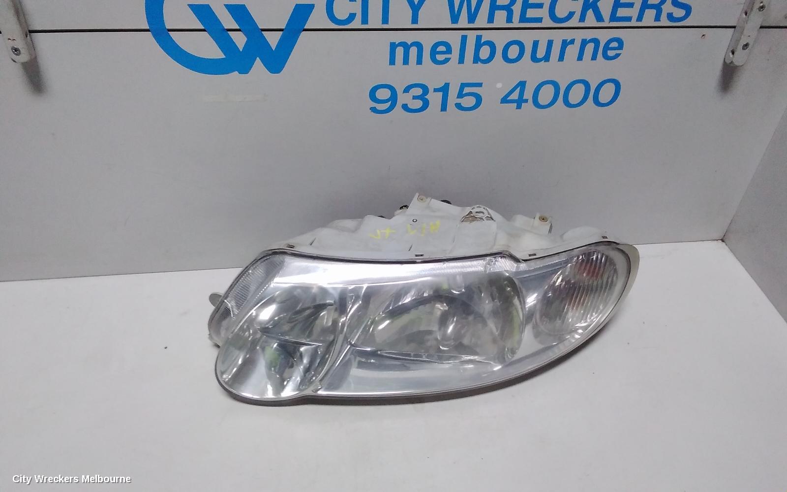HOLDEN COMMODORE LEFT HEADLAMP, VX, EXECUTIVE/ACCLAIM/S PACK, CHROME INSERT TYPE, 10/2000 - 09/2002