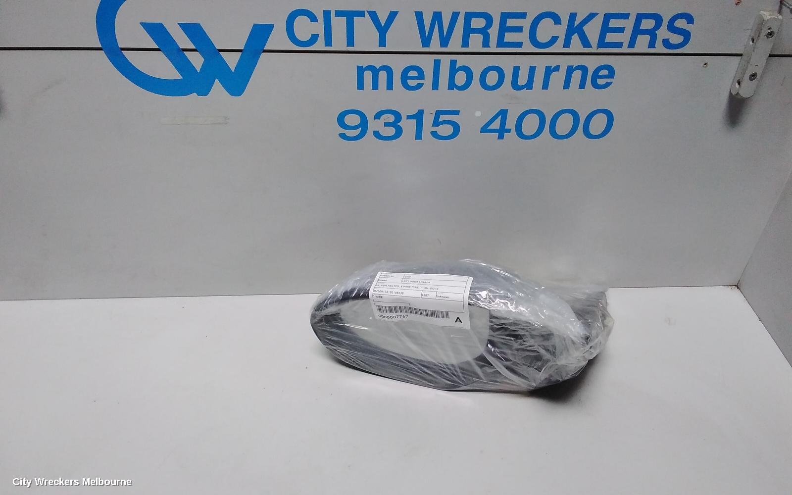 MAZDA CX7 LEFT DOOR MIRROR, ER, NON HEATED, 5 WIRE TYPE, 11/2006 - 02/2012