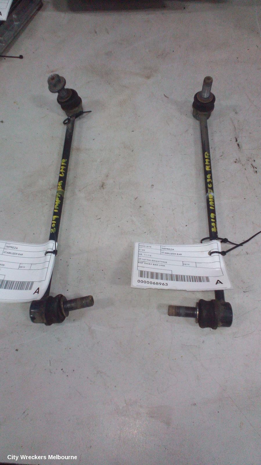 SUBARU IMPREZA STABILISER BAR, G5, FRONT, 11/2016 - 09/2023