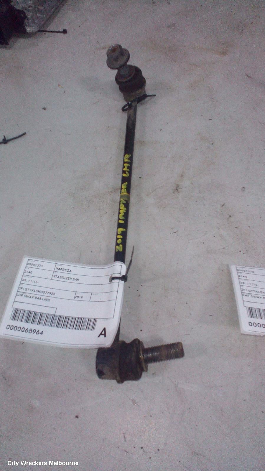SUBARU IMPREZA STABILISER BAR, G5, FRONT, 11/2016 - 09/2023