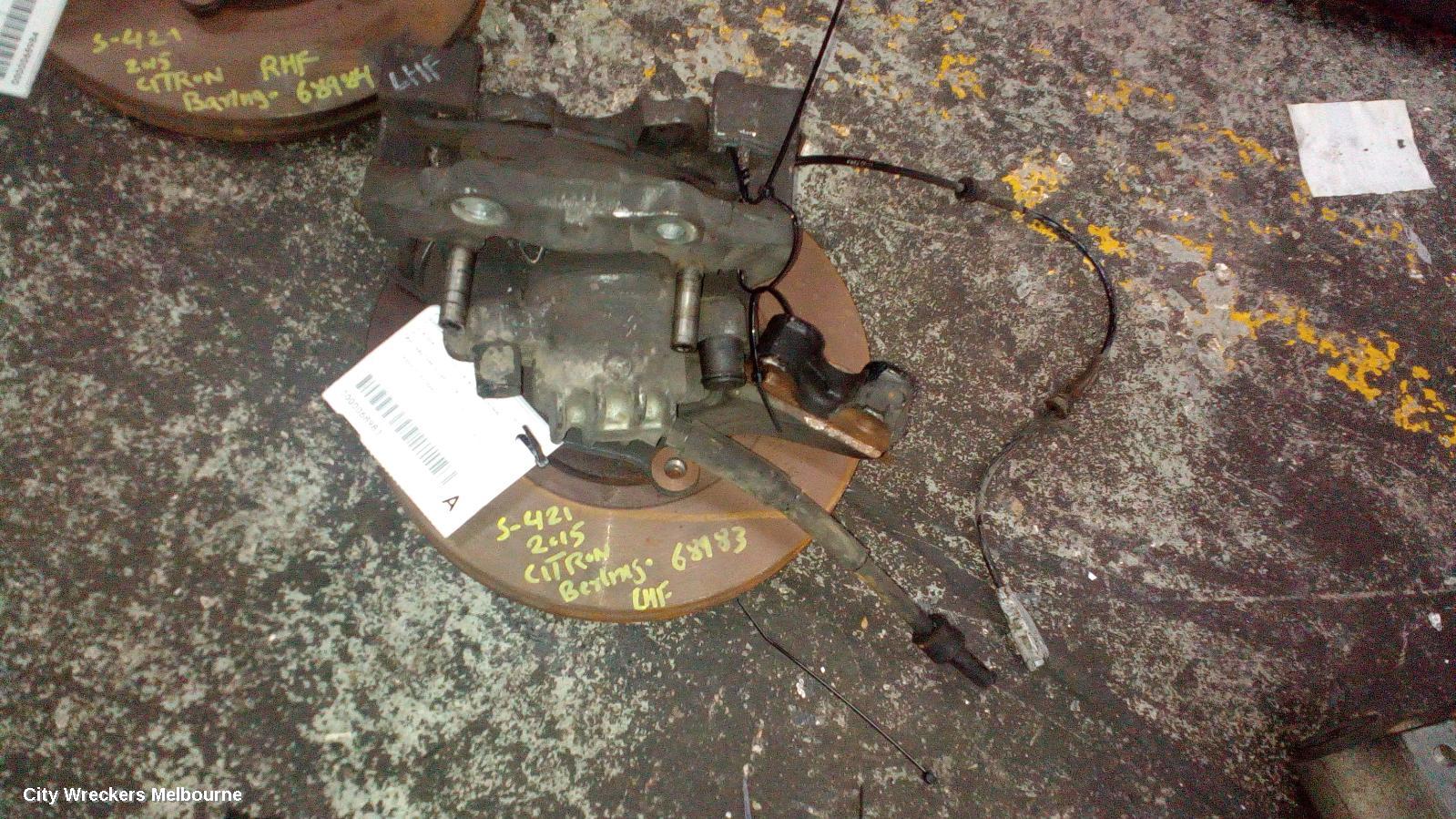 CITROEN BERLINGO LEFT FRONT HUB ASSEMBLY, B9C, ABS TYPE, 03/2009 - 12/2018