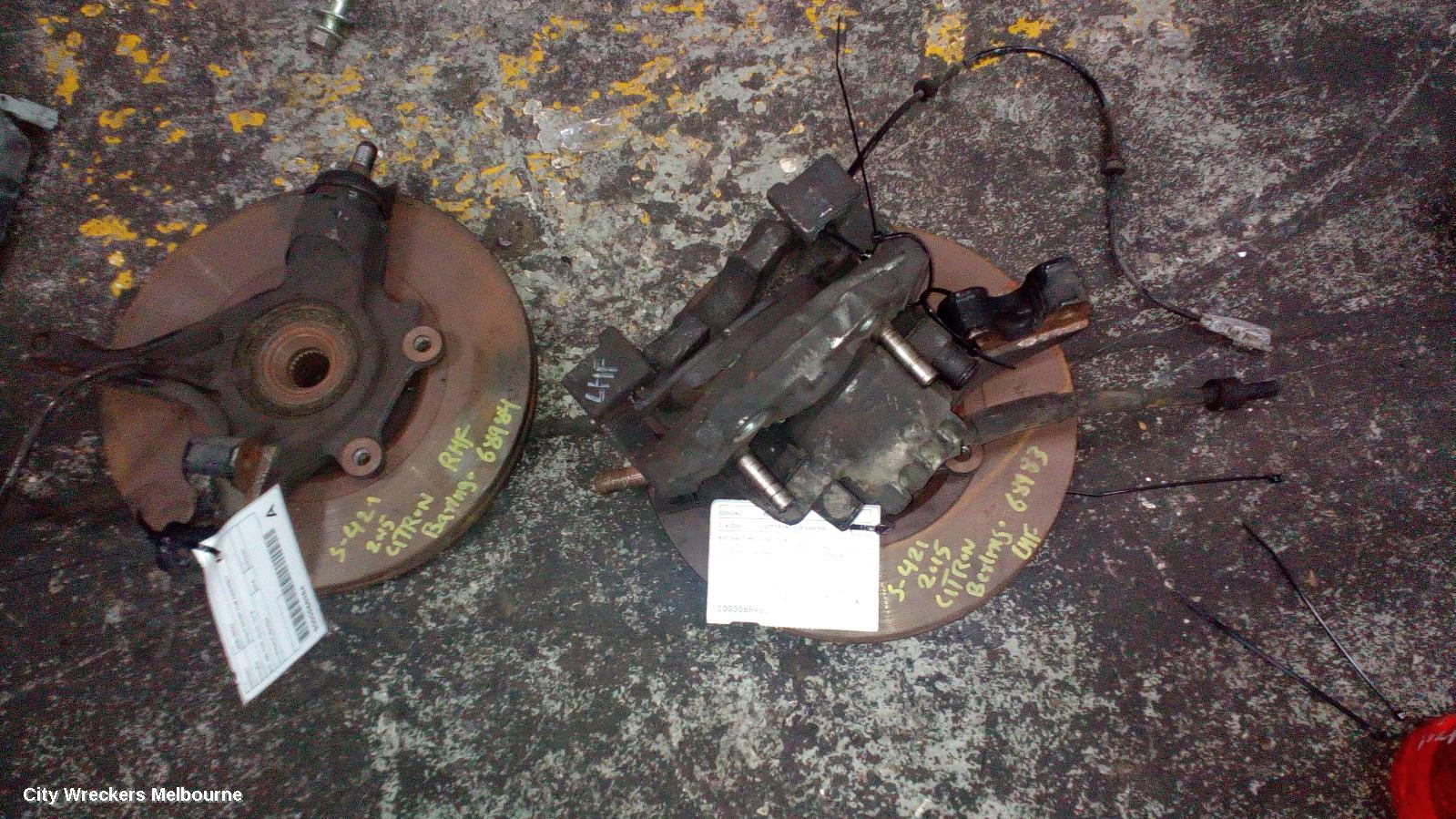 CITROEN BERLINGO LEFT FRONT HUB ASSEMBLY, B9C, ABS TYPE, 03/2009 - 12/2018