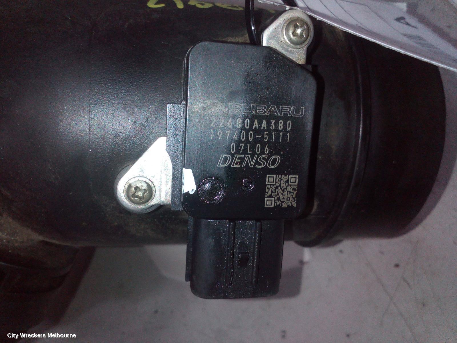 SUBARU LIBERTY AIR FLOW METER, 2.5, EJ25/FB25, PETROL, 5TH GEN, 07/2009 - 11/2014