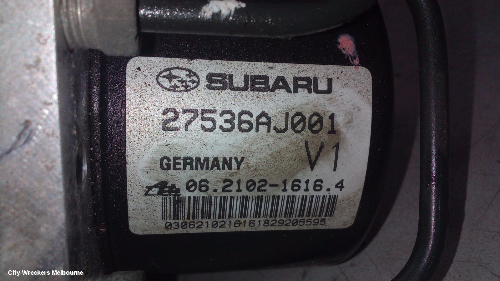 SUBARU LIBERTY ABS PUMP/MODULATOR, 5TH GEN, P/N AJ001, 07/2009 - 11/2014
