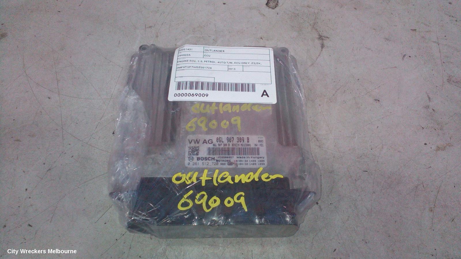 MITSUBISHI OUTLANDER ECU, ENGINE ECU, 2.0, PETROL, AUTO T/M, ECU ONLY, ZJ/ZK, 10/2012 ONWARDS