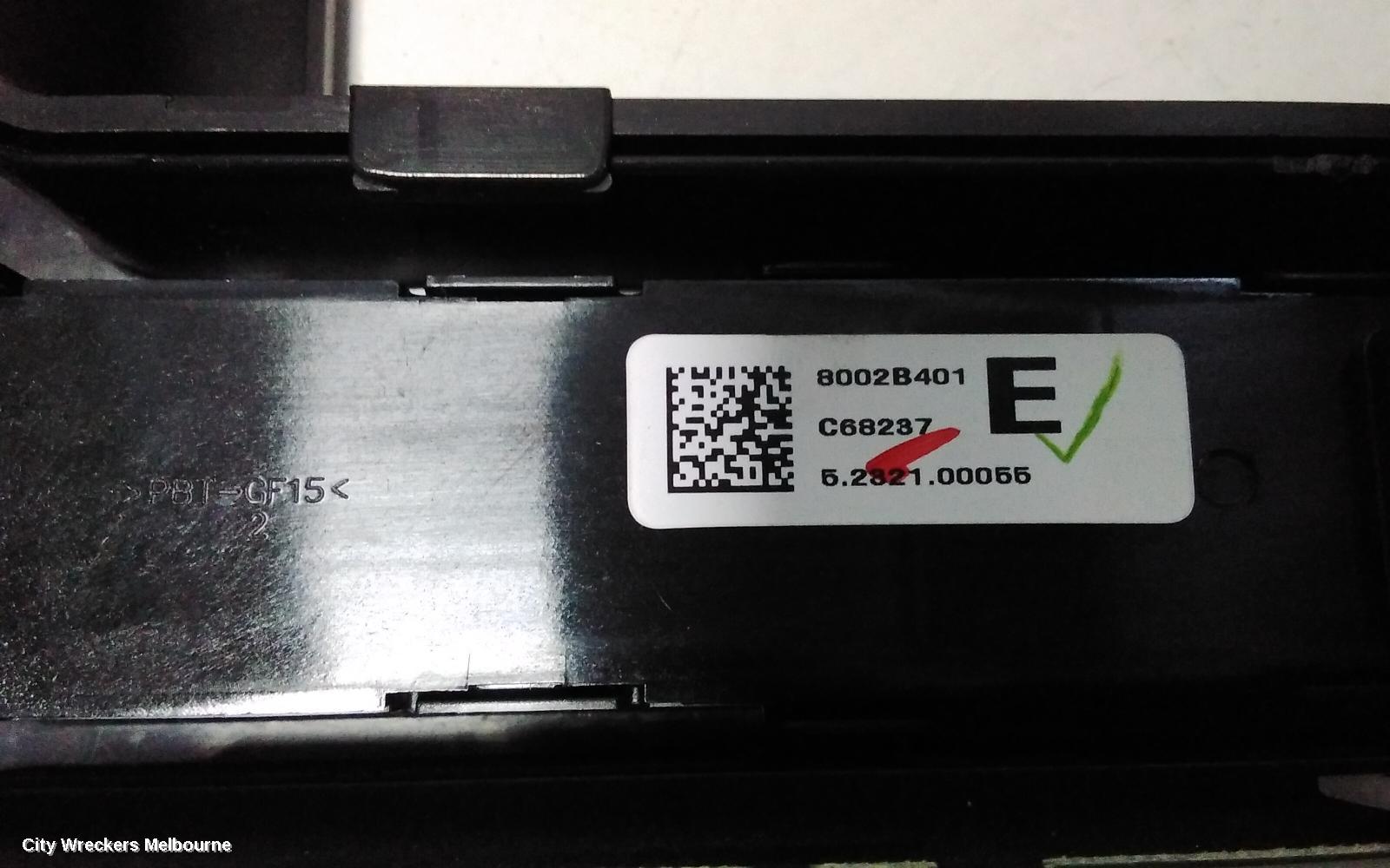 MITSUBISHI OUTLANDER HEATER/AC CONTROLS, DUAL ZONE CLIMATE CONTROL TYPE, ZJ-ZK, 10/2012 ONWARDS