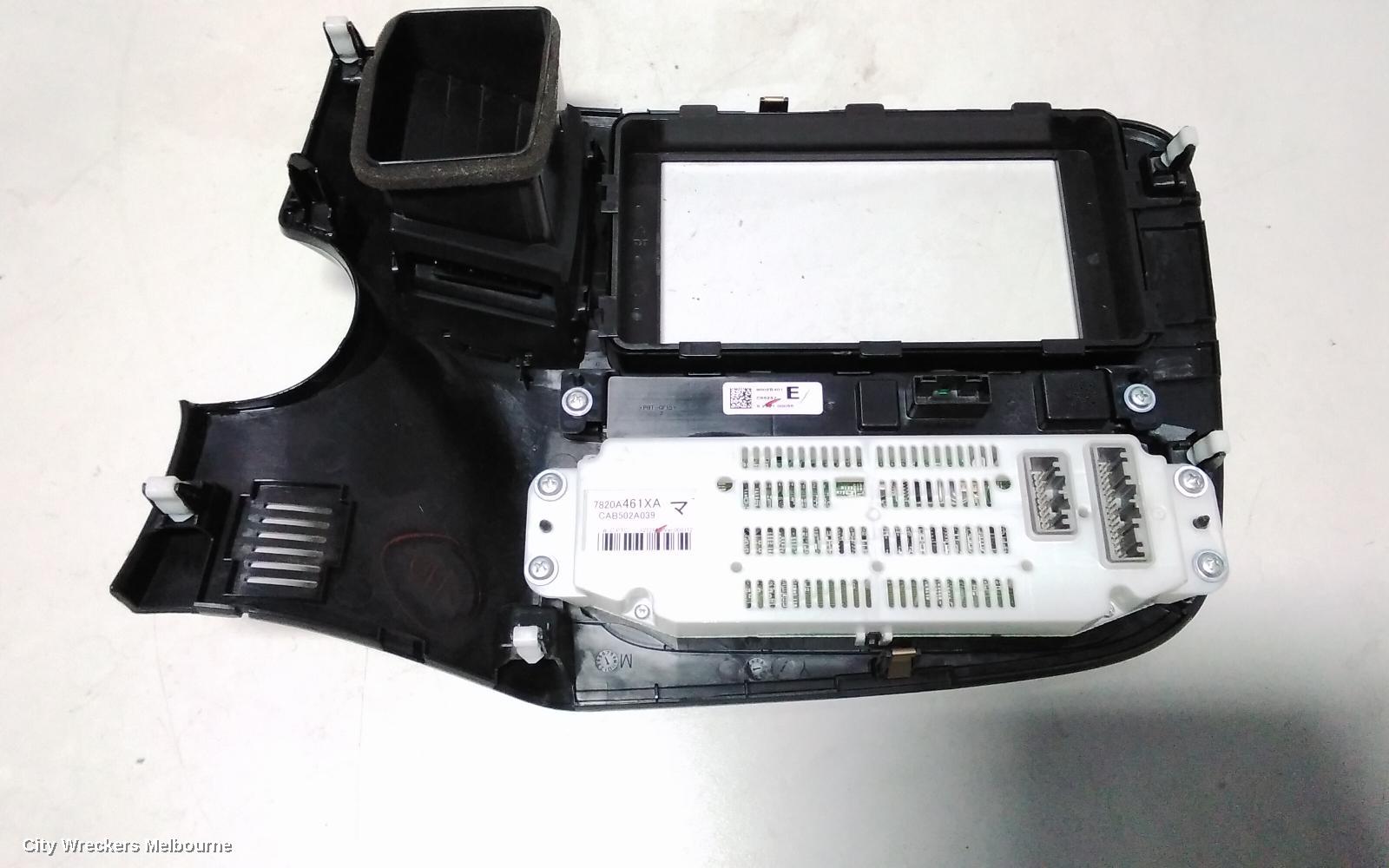 MITSUBISHI OUTLANDER HEATER/AC CONTROLS, DUAL ZONE CLIMATE CONTROL TYPE, ZJ-ZK, 10/2012 ONWARDS