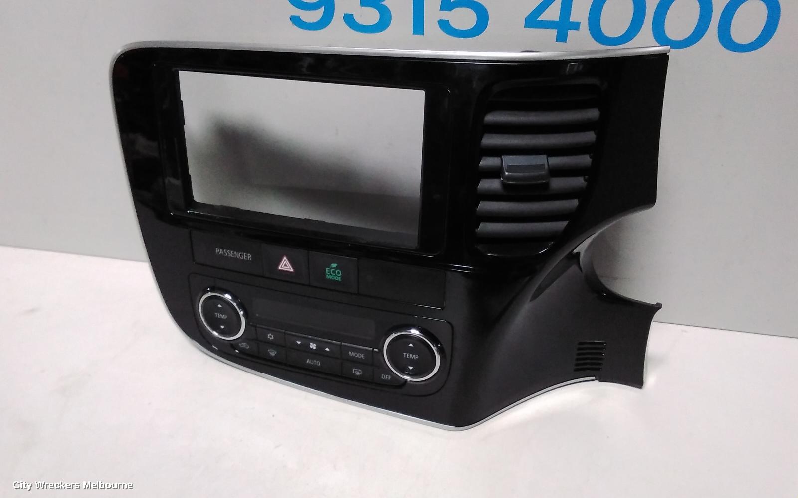 MITSUBISHI OUTLANDER HEATER/AC CONTROLS, DUAL ZONE CLIMATE CONTROL TYPE, ZJ-ZK, 10/2012 ONWARDS