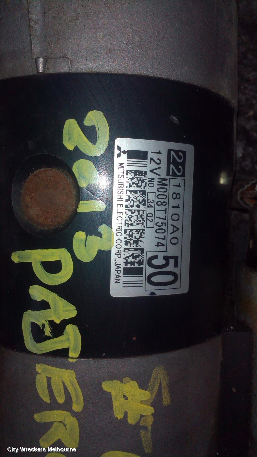 MITSUBISHI PAJERO STARTER, DIESEL, 3.2, 4M41, NS-NX, 11/2006 ONWARDS