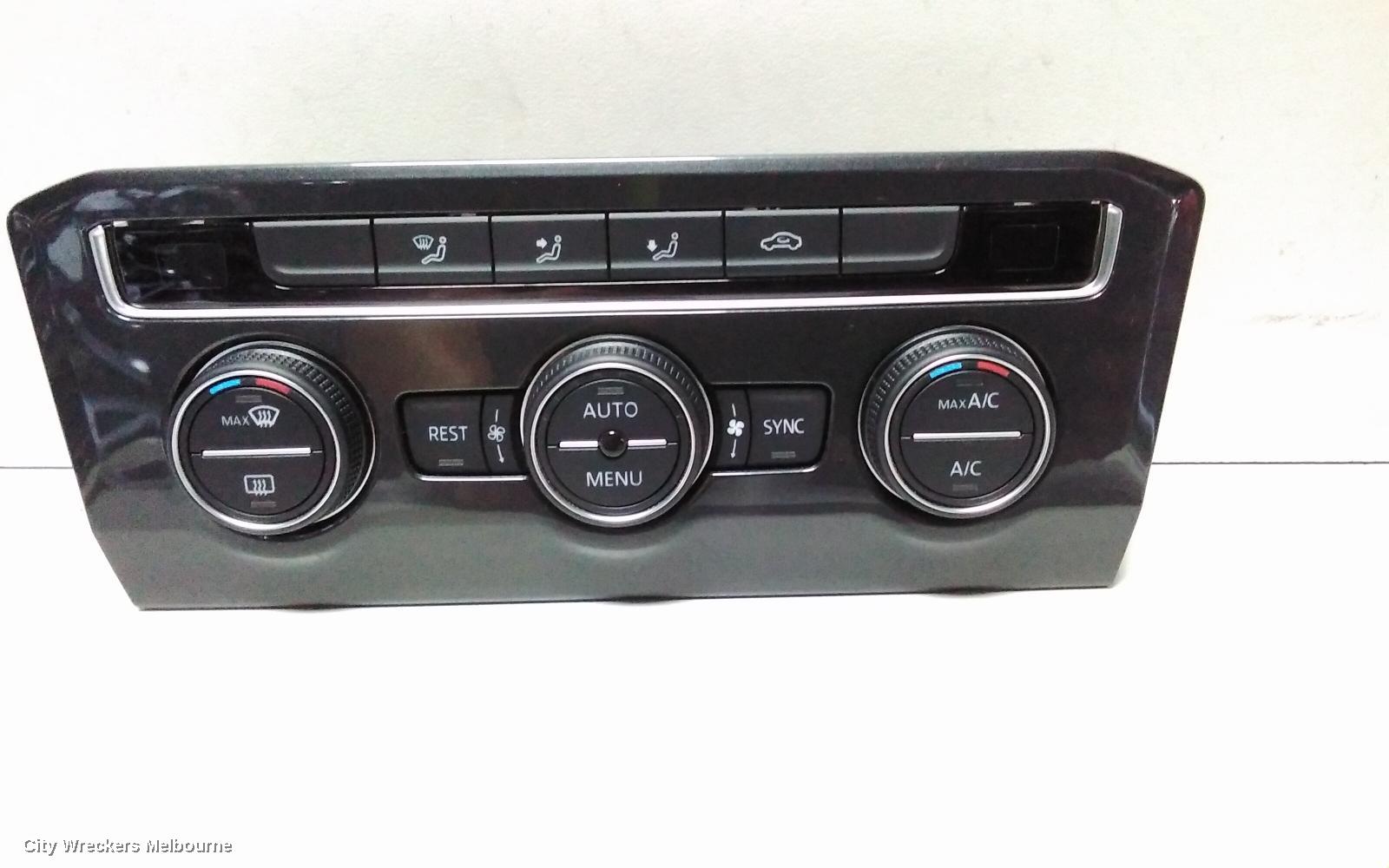 VOLKSWAGEN TIGUAN HEATER/AC CONTROLS, 5NA, FRONT, THREE ZONE CLIMATE CONTROL, NON SEAT HEATING TYPE, 06/2016 - 05/2021