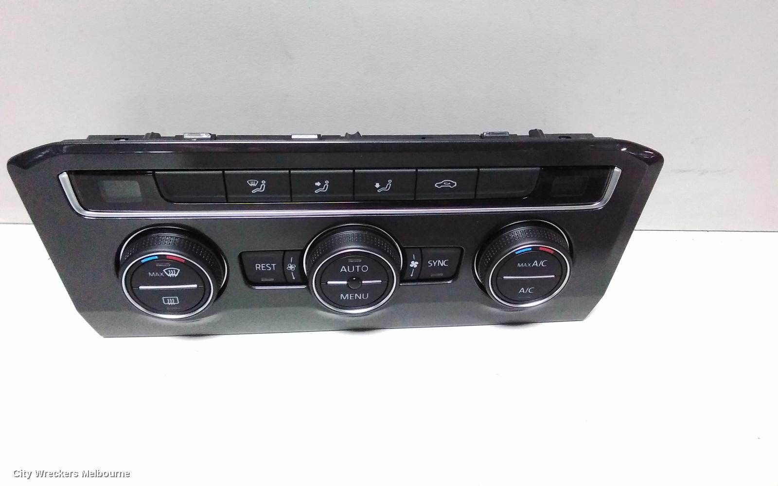 VOLKSWAGEN TIGUAN HEATER/AC CONTROLS, 5NA, FRONT, THREE ZONE CLIMATE CONTROL, NON SEAT HEATING TYPE, 06/2016 - 05/2021