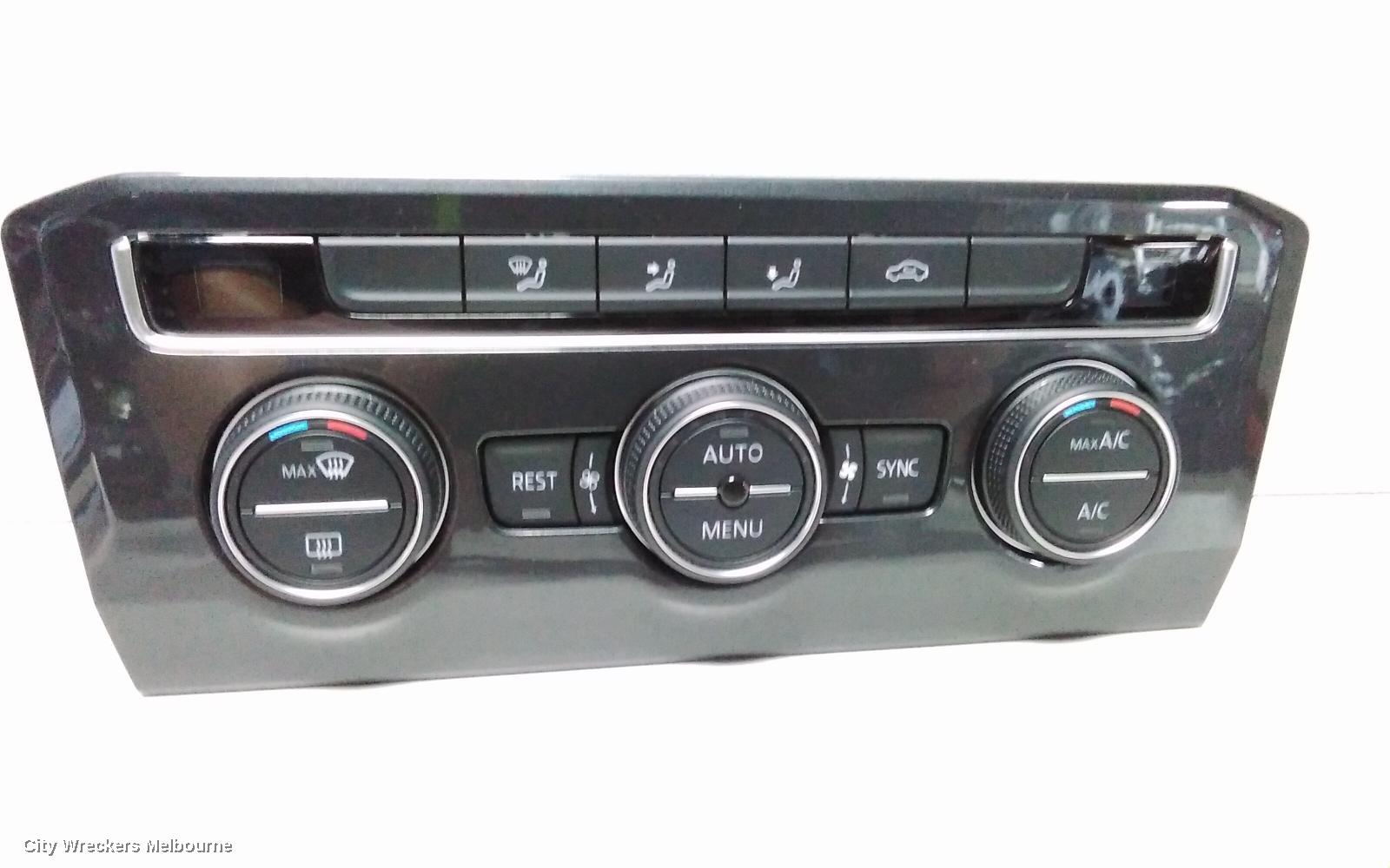 VOLKSWAGEN TIGUAN HEATER/AC CONTROLS, 5NA, FRONT, THREE ZONE CLIMATE CONTROL, NON SEAT HEATING TYPE, 06/2016 - 05/2021