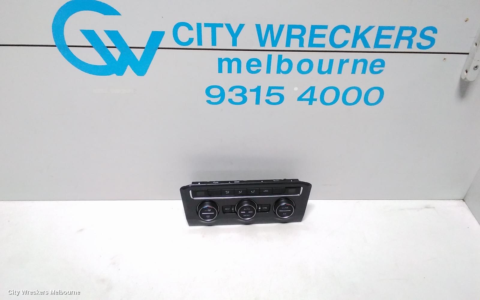 VOLKSWAGEN TIGUAN HEATER/AC CONTROLS, 5NA, FRONT, THREE ZONE CLIMATE CONTROL, NON SEAT HEATING TYPE, 06/2016 - 05/2021