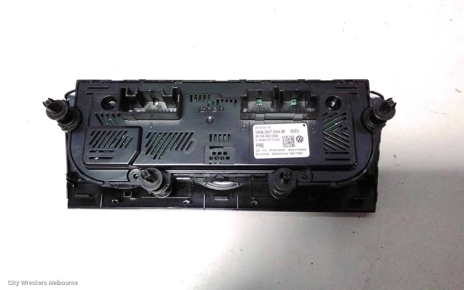 VOLKSWAGEN TIGUAN HEATER/AC CONTROLS, 5NA, FRONT, THREE ZONE CLIMATE CONTROL, NON SEAT HEATING TYPE, 06/2016 - 05/2021