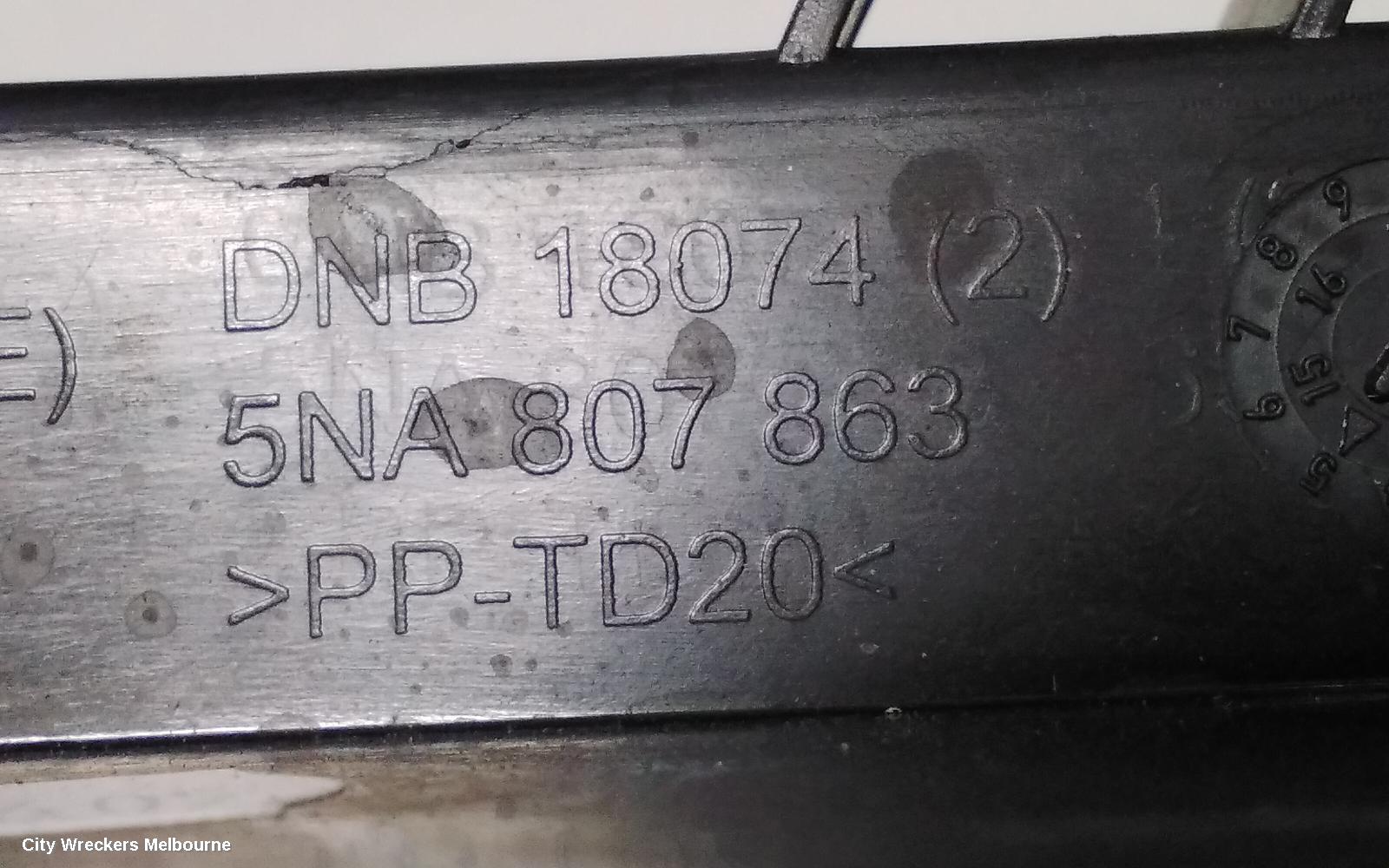 VOLKSWAGEN TIGUAN, 5NA, 06/2016 - 02/2024, REAR BAR CENTER BRAKET: 69046