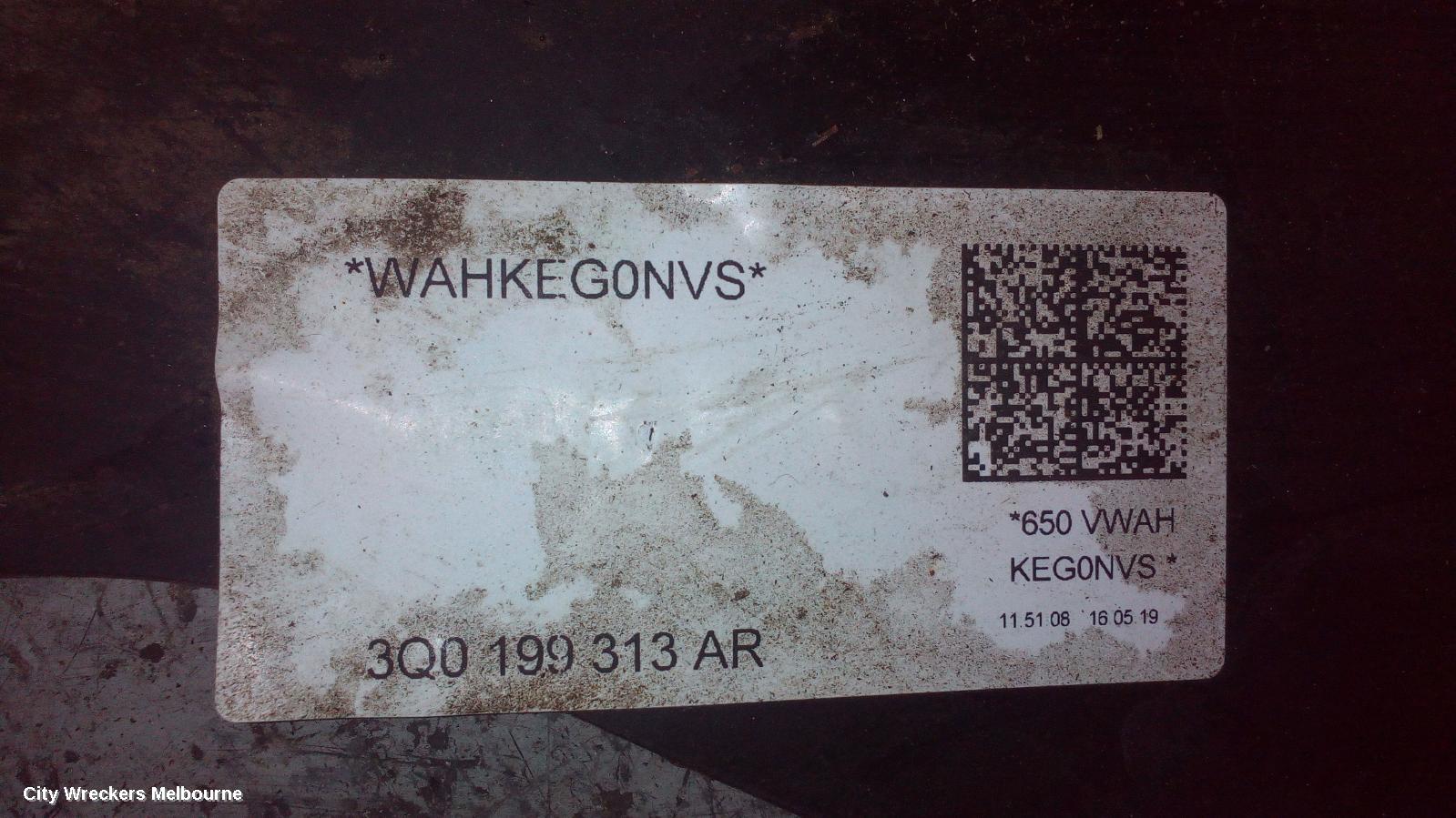 VOLKSWAGEN TIGUAN FRT XMEMBER/CRADLE, 5NA, CROSSMEMBER, 06/2016 ONWARDS