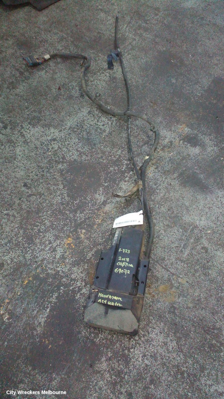 HOLDEN CAPTIVA HANDBRAKE ACTUATOR, CG, 01/2011 ONWARDS