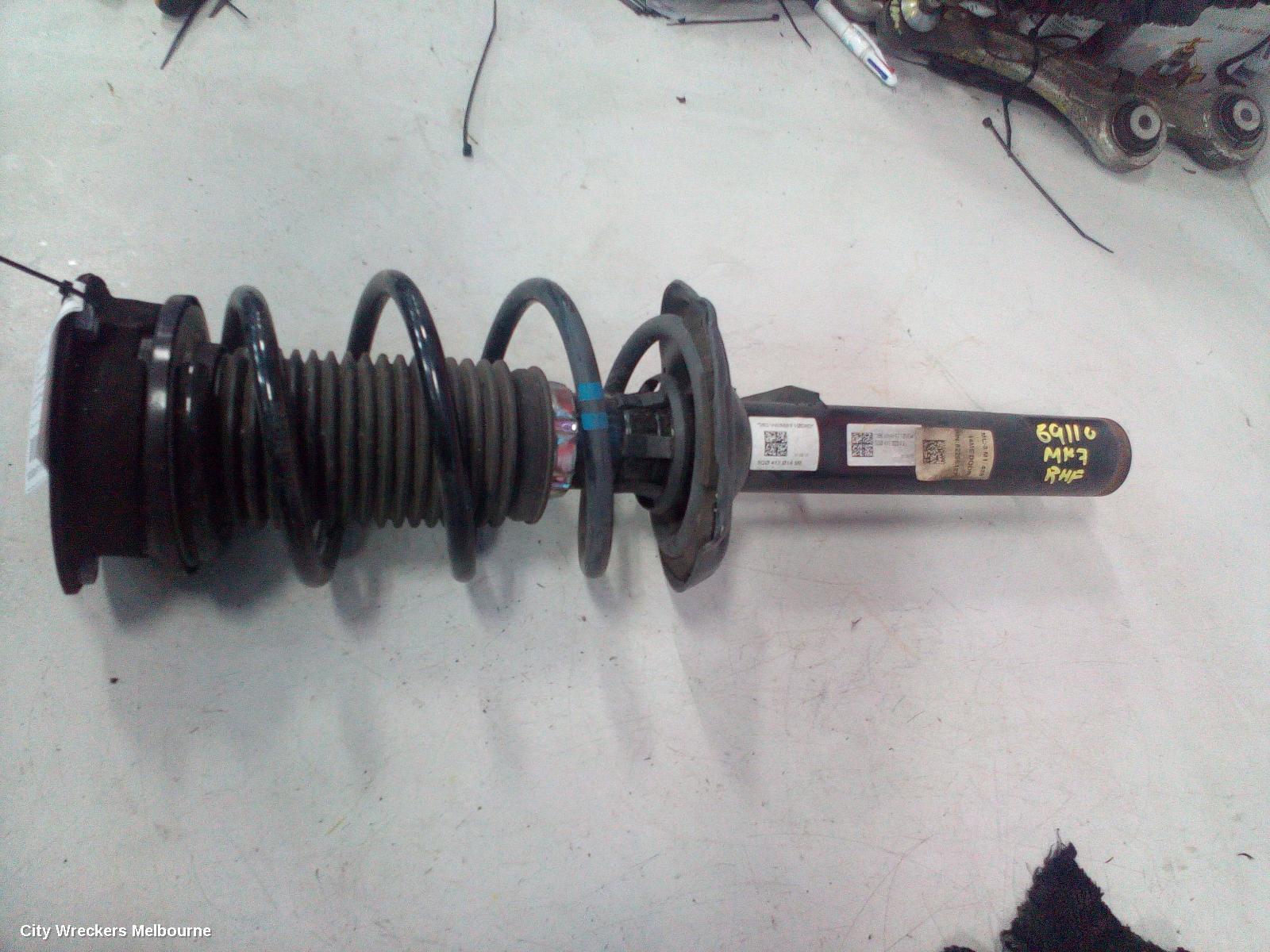 VOLKSWAGEN GOLF RIGHT REAR STRUT, ***USE SHOCK ABSORBER PART TYPE***