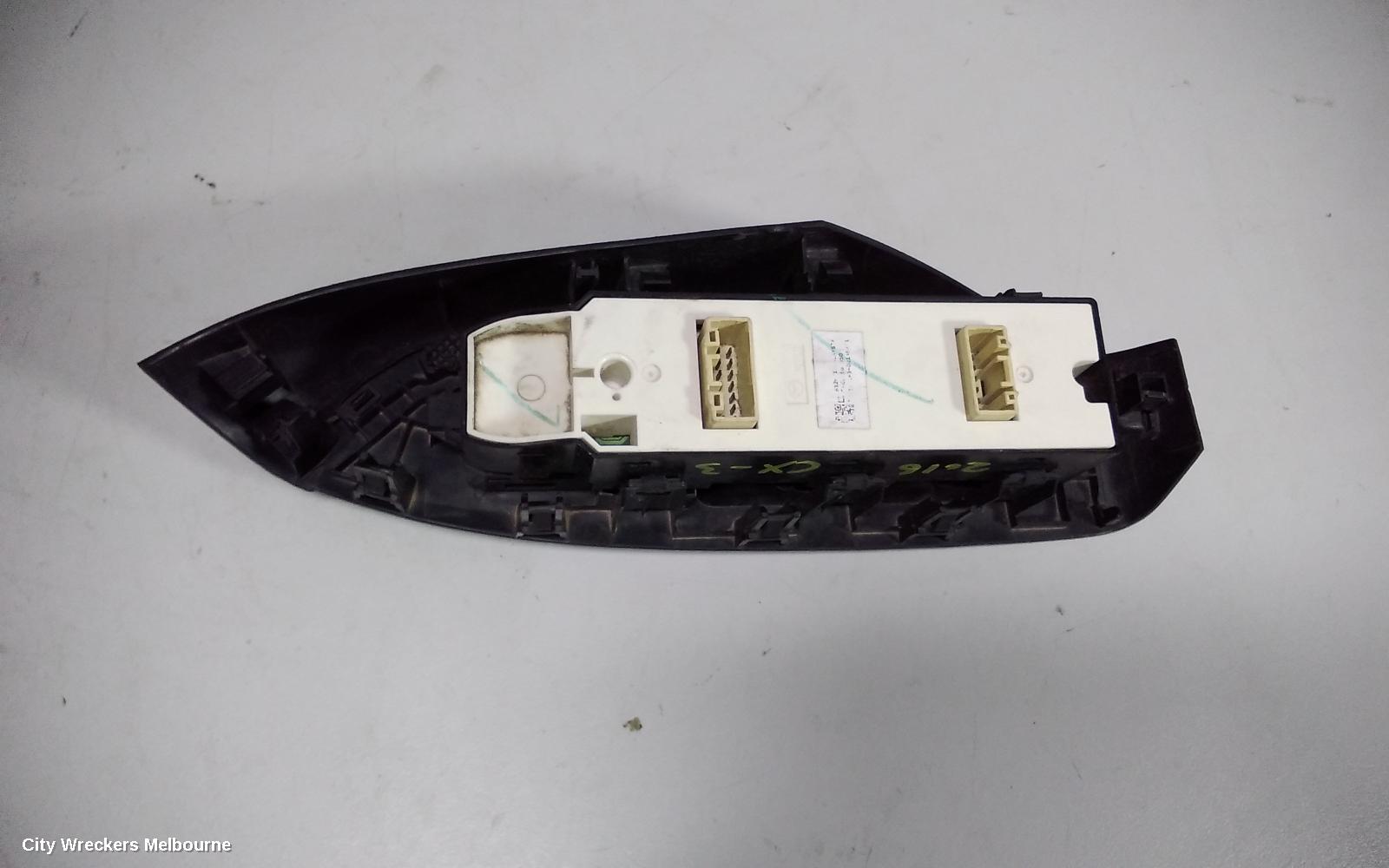 MAZDA CX3 PWR DR WIND SWITCH, RH FRONT (MASTER SWITCH), DK, 03/2015 - 01/2017