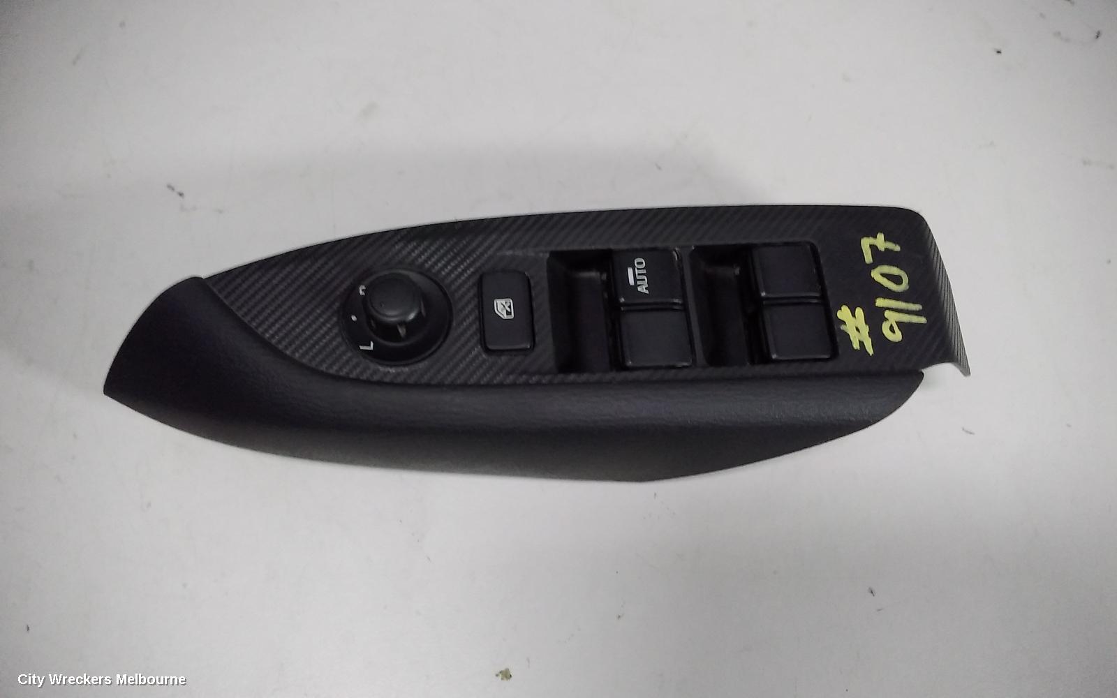 MAZDA CX3 PWR DR WIND SWITCH, RH FRONT (MASTER SWITCH), DK, 03/2015 - 01/2017