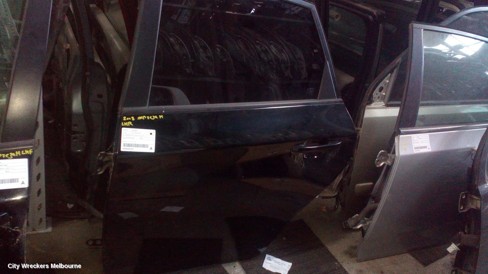 SUBARU IMPREZA LEFT REAR DOOR/SLIDING, G3, SEDAN/HATCH, R/RX/RS TYPE, 04/2007 - 11/2011