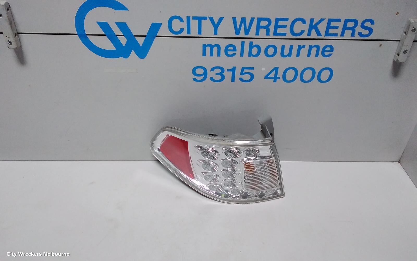 SUBARU IMPREZA LEFT TAILLIGHT, G3, HATCH, IN BODY, 04/2007 - 11/2011