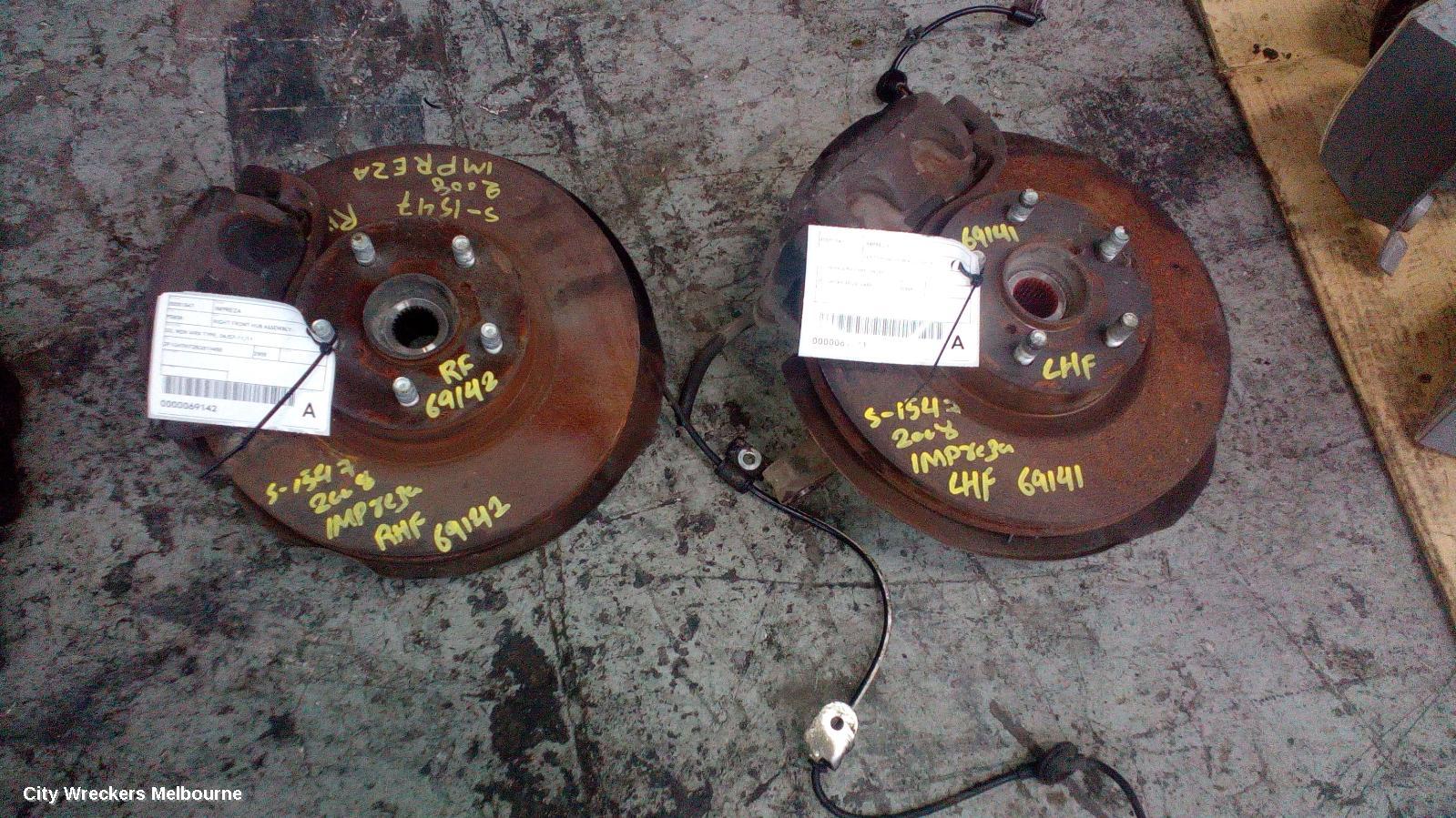 SUBARU IMPREZA LEFT FRONT HUB ASSEMBLY, G3, NON WRX TYPE, 04/2007 - 11/2011