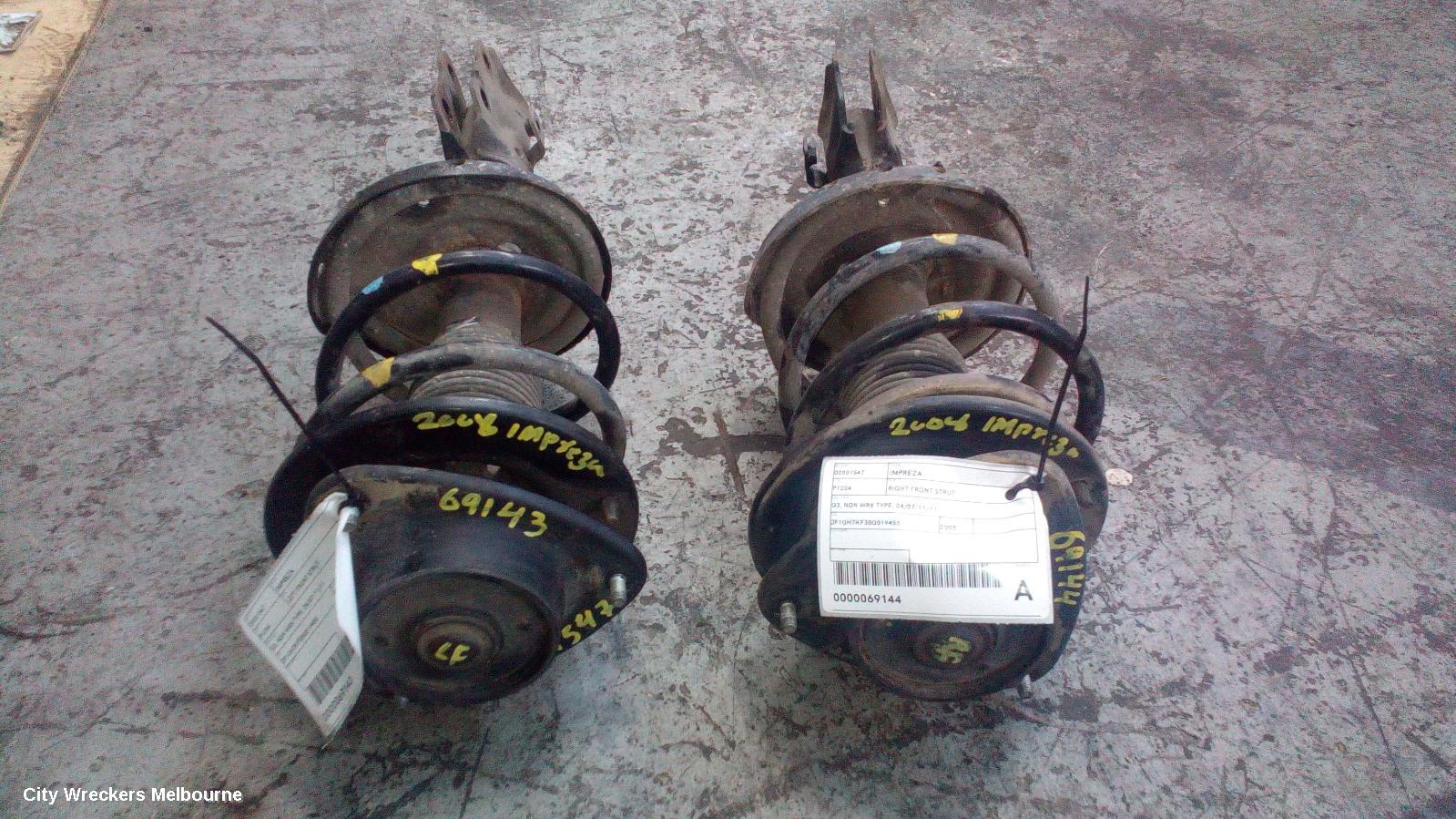 SUBARU IMPREZA LEFT FRONT STRUT, G3, NON WRX TYPE, 04/2007 - 11/2011