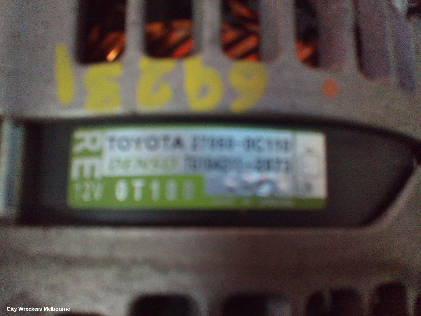 TOYOTA HILUX ALTERNATOR, PETROL, 2.7, 09/2015 ONWARDS