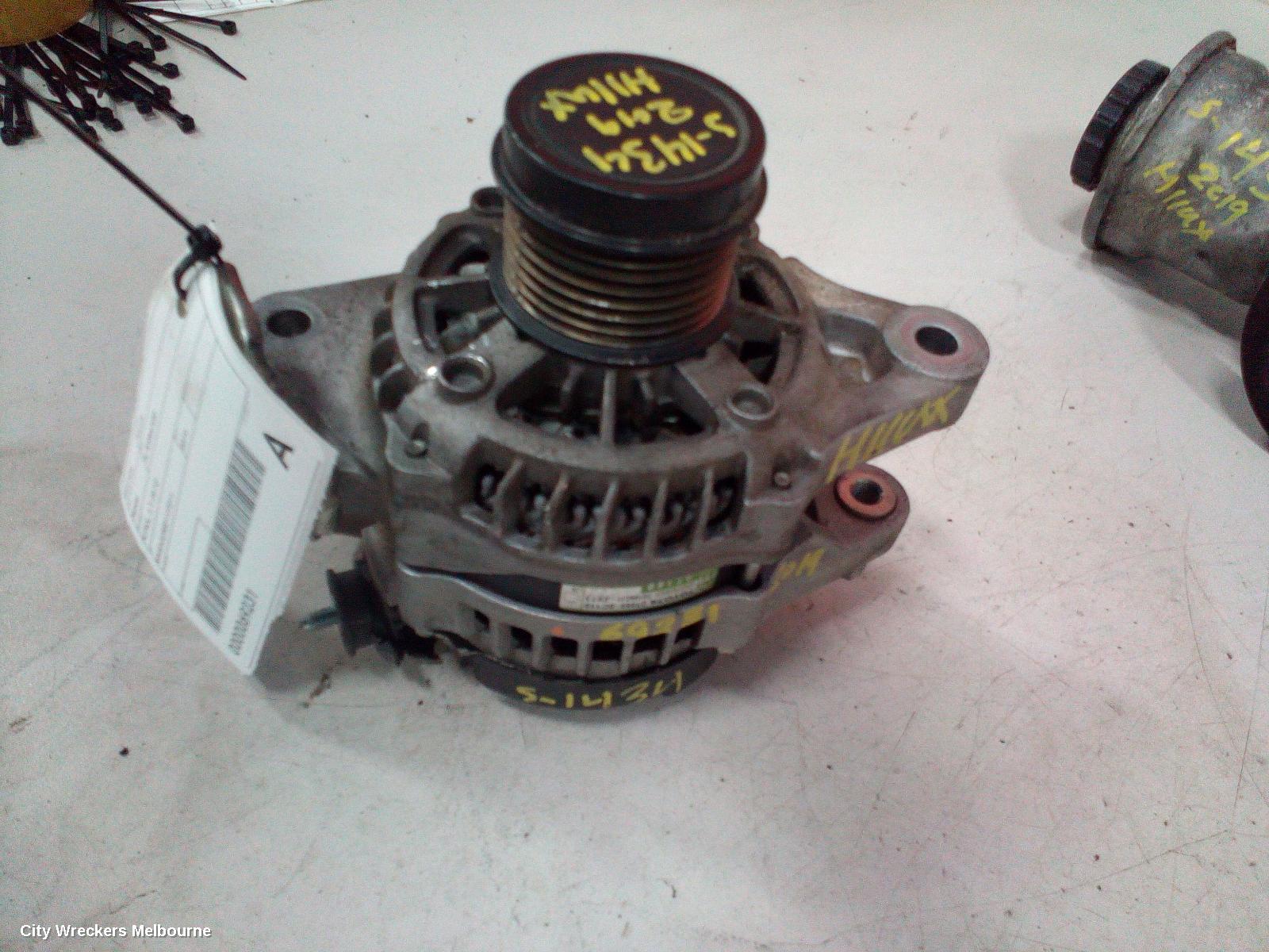 TOYOTA HILUX ALTERNATOR, PETROL, 2.7, 09/2015 ONWARDS